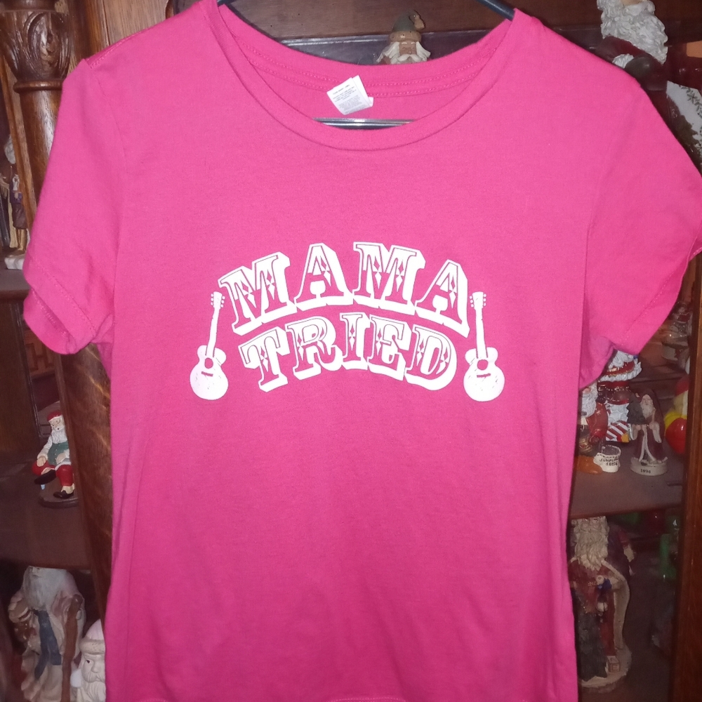 WOMENS LARGE MAMA TRIED TEE